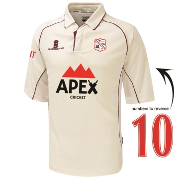 Premier Cricket Shirt - Short Sleeve Red