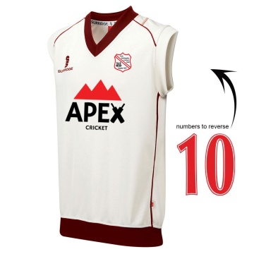 Curve Sleeveless Sweater Red Trim